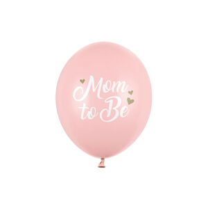 PartyDeco Balónik - Mom to Be ružový