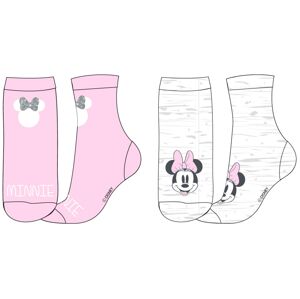 EPlus Sada 2 párov detských ponožiek - Minnie Mouse Veľkosť ponožiek: 27-30