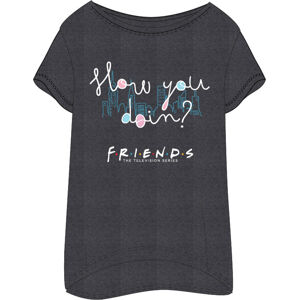 EPlus Dámske pyžamové tričko - Friends čierne Veľkosť - deti: XL