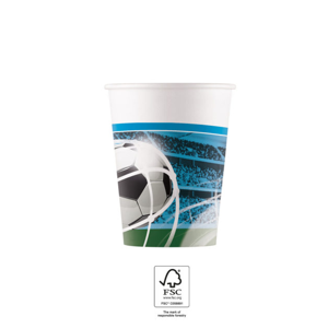 Procos Papierové poháre - Soccer Fans 8 ks