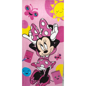 Setino Detská osuška - Minnie Mouse (ružová) 100 x 140 cm