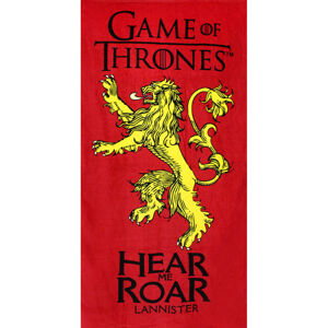 Setino Osuška - Game of Thrones Lannister (červená) 70 x 140 cm