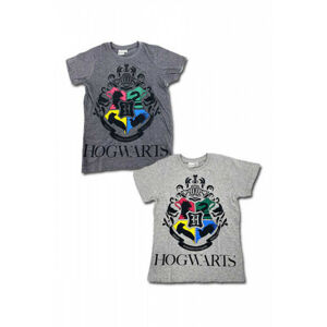Setino Detské tričko - Harry Potter Hogwarts svetlosivé Veľkosť - deti: 140