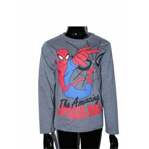 Setino Chlapčenské tričko s dlhým rukávom - Spiderman sivé Veľkosť - deti: 4 roky