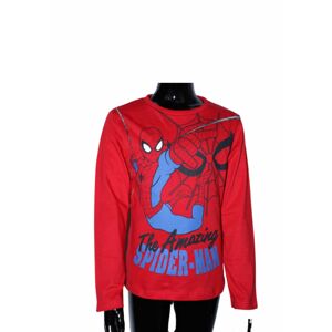 Setino Chlapčenské tričko s dlhým rukávom - Spiderman červené Veľkosť - deti: 6 rokov