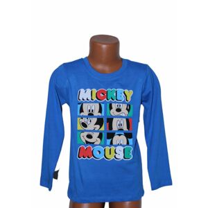 Setino Chlapčenské tričko s dlhým rukávom - Mickey Mouse (svetlomodré) Veľkosť - deti: 98/104