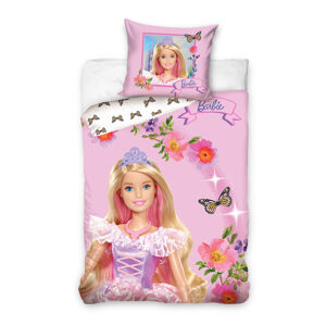 Carbotex Detské posteľné obliečky - Barbie s motýľmi