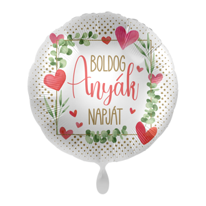 Premioloon Fóliový balón kruh - Boldog Anyák Napját