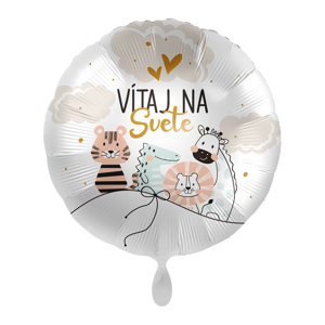 Premioloon Fóliový balón kruh - Vitaj na svete