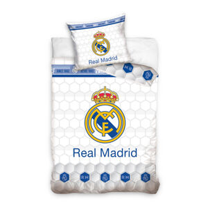 Carbotex Posteľné obliečky - Real Madrid biele