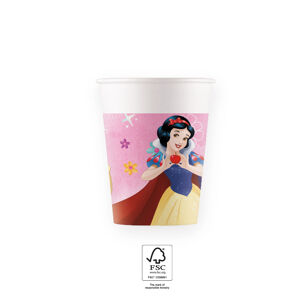 Procos Papierové poháre - Disney Princezné 200 ml 8 ks