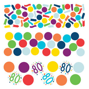 Amscan Farebné narodeninové konfety - 80
