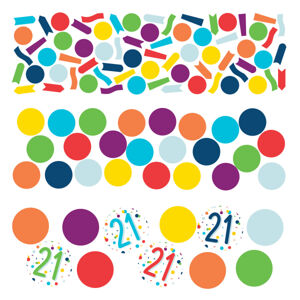 Amscan Farebné narodeninové konfety - 21