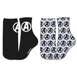 EPlus Sada 2 párov pánskych ponožiek - Avengers Marvel Veľkosť ponožiek: 43/46