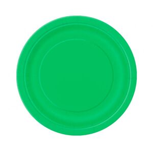 Unique Party Papierové taniere - zelené 23 cm 8 ks