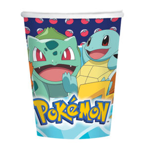 Amscan Papierové poháre - Pokémon 250 ml