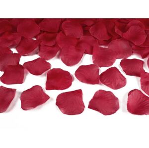 PartyDeco Lupene ruží - tmavo červené 100 ks
