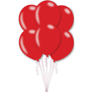 Amscan Sada latexových balónov - metalické červené, 25 ks