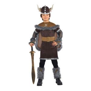 Amscan Detský chlapčenský kostým - Vikingský bojovník Veľkosť - deti: 12 - 14 rokov