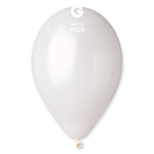 Gemar Balón - metalický biely 28 cm