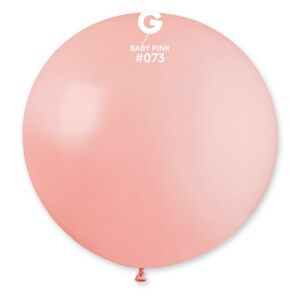 Gemar Guľatý pastelový balónik 80 cm - baby pink