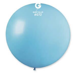 Gemar Guľatý pastelový balónik 80 cm  baby modrá