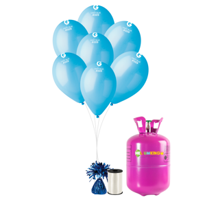 HeliumKing Hélium párty set s modrými balónikmi 20 ks