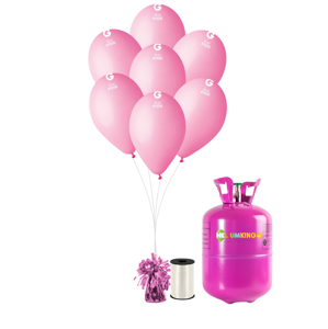 HeliumKing Hélium párty set s ružovými balónikmi 20 ks