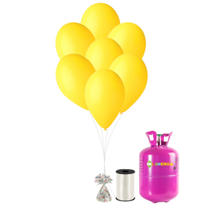 HeliumKing Hélium párty set so žltými balónikmi 20 ks