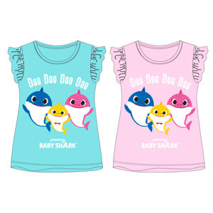 EPlus Dievčenské tričko - Baby Shark, tyrkysové Veľkosť - deti: 116