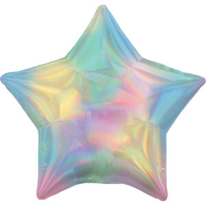 Amscan Fóliový balón - Holografická hviezda 43 cm