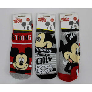 Setino Chlapčenské ponožky s podrážkou - Mickey, 3 ks Veľkosť ponožiek: 23-26