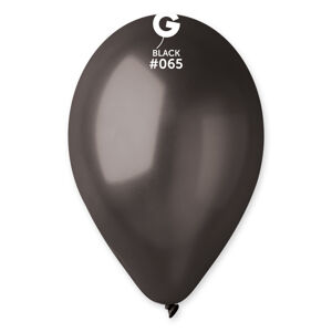Gemar Balón metalický - čierny, 28 cm