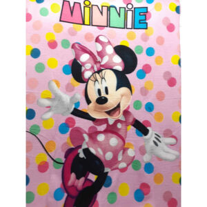Setino Detská deka - Minnie Mouse bodkovaná 100 x 140 cm