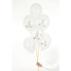 PartyDeco Pastelové balóny - Holuby 6 ks