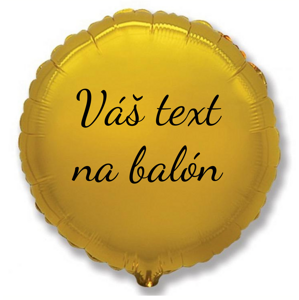 Personal Fóliový balón s textom - Zlatý kruh 45 cm