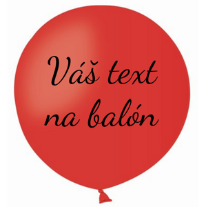 Personal Balón s textom - Červený 80 cm