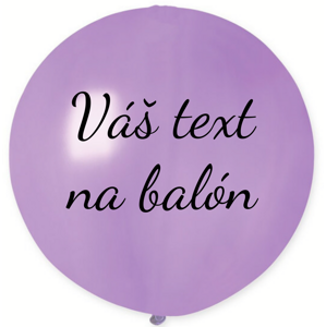 Personal Balón s textom - Levanduľový 80 cm