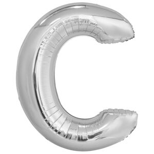 Amscan Fóliový balónik písmeno C, strieborný 86 cm