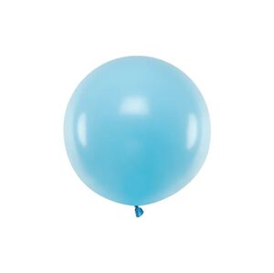 PartyDeco Guľatý latexový balón - svetlomodrý 60 cm