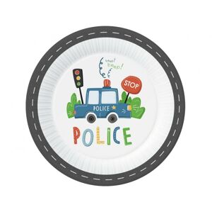 Godan Papierové taniere - Polícia 23 cm
