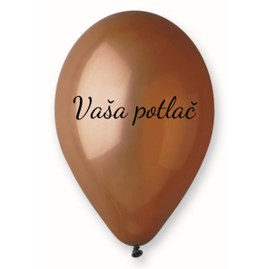 Personal Balónik s textom - Hnedý 26 cm