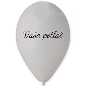 Personal Balónik s textom - Sivý 26 cm