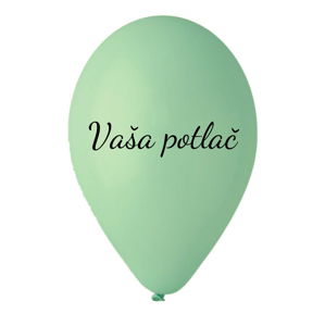 Personal Balónik s textom - Mätovo zelený 26 cm