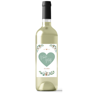 Personal Etiketa na fľašu - Mint Folk Rozmery etikety: 8 x 11 cm - víno