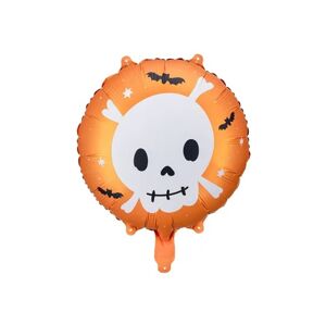 PartyDeco Fóliový balón - Lebka 45 cm