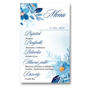Personal Menu - Modré kvetiny Počet kusov: od 61 ks a viac