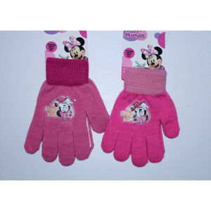 Setino Dievčenské zimné rukavice - Minnie, svetloružové