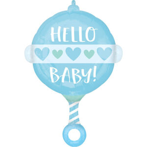 Amscan Fóliový balón - Hello baby boy 43 x 60 cm