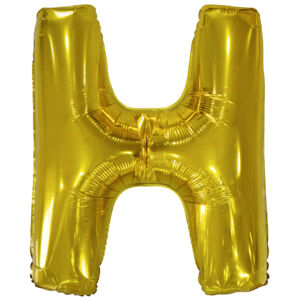 Amscan Fóliový balónik - písmeno H, zlatý 86 cm